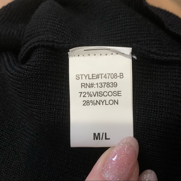 Cropped Knit Square Neck Sweater - Picture 3 of 4